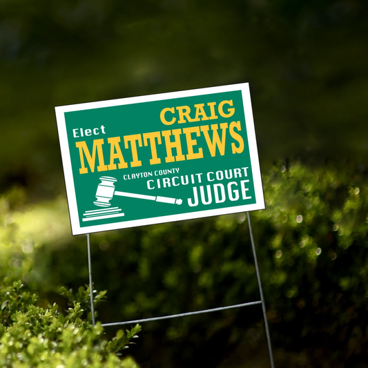 24" x 12" Campaign Yard Sign Bulk Order - Coro (10 and more)