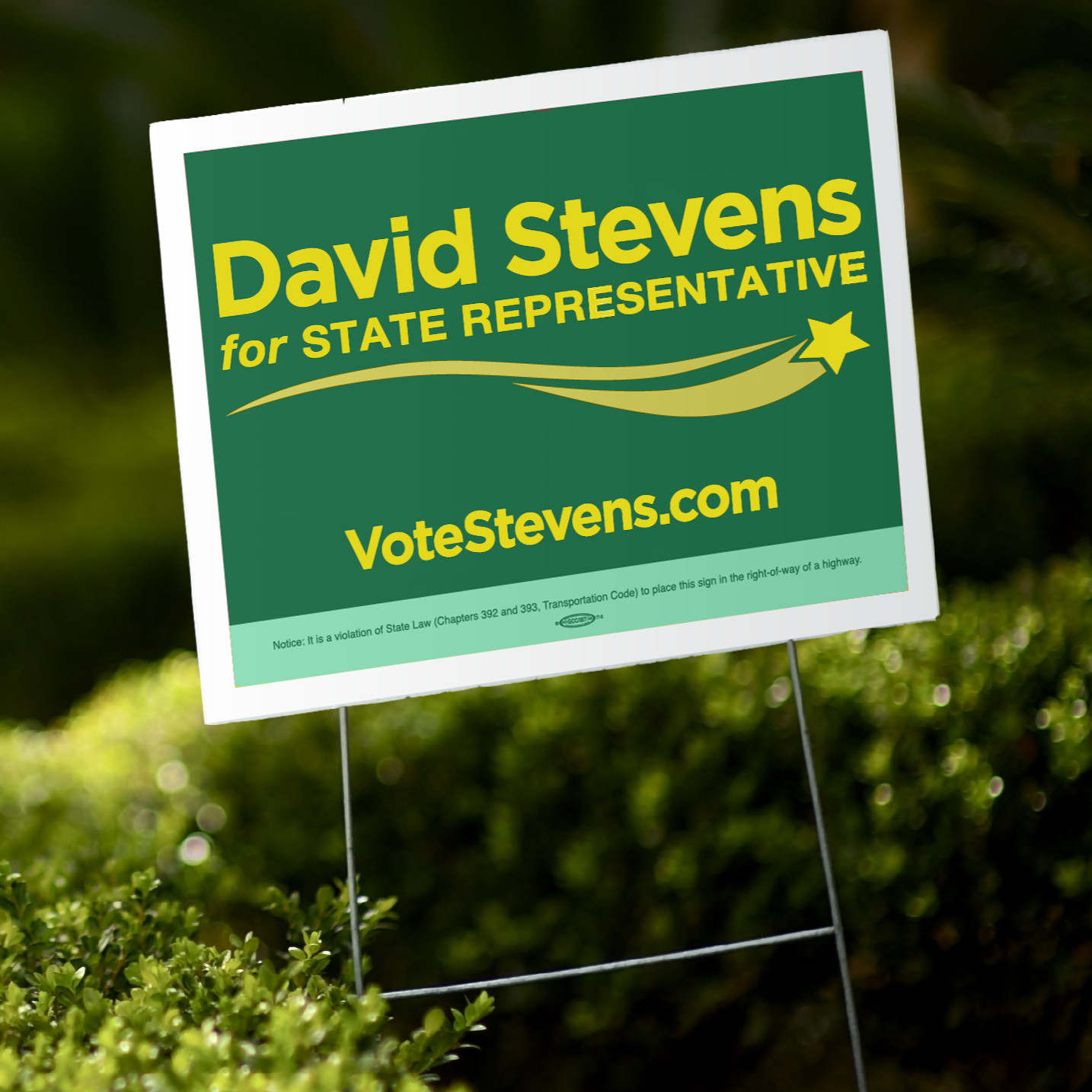 24" x 24" CampaignYard Signs Bulk Order - Coro (10 and more)