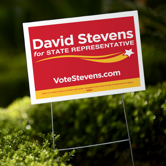 24" x 18" Campaign Yard Signs Bulk Order - Coro (25 and more)