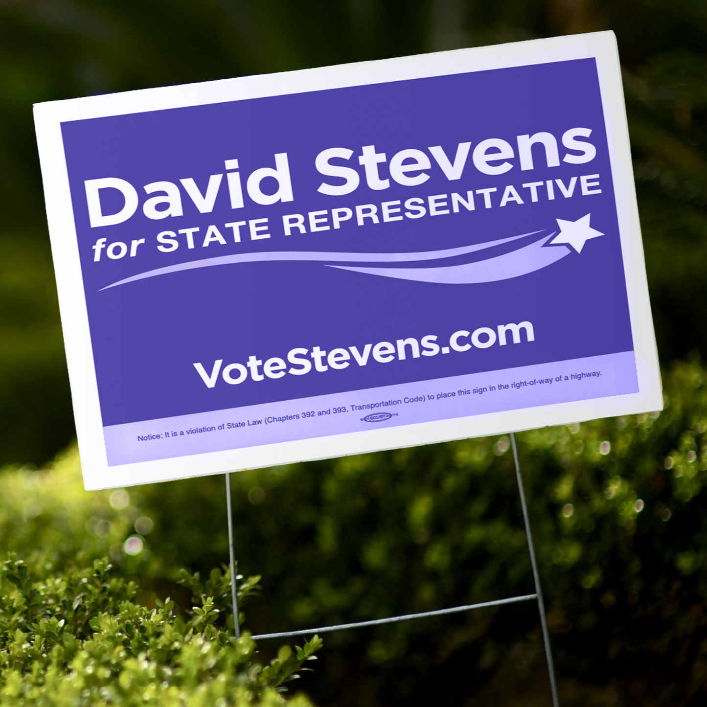 36" x 24" Campaign Yard Signs - Coro (Screen Printed)