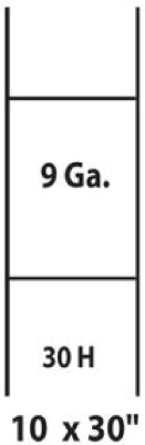 H Stake - 9 gauge 10 x 30